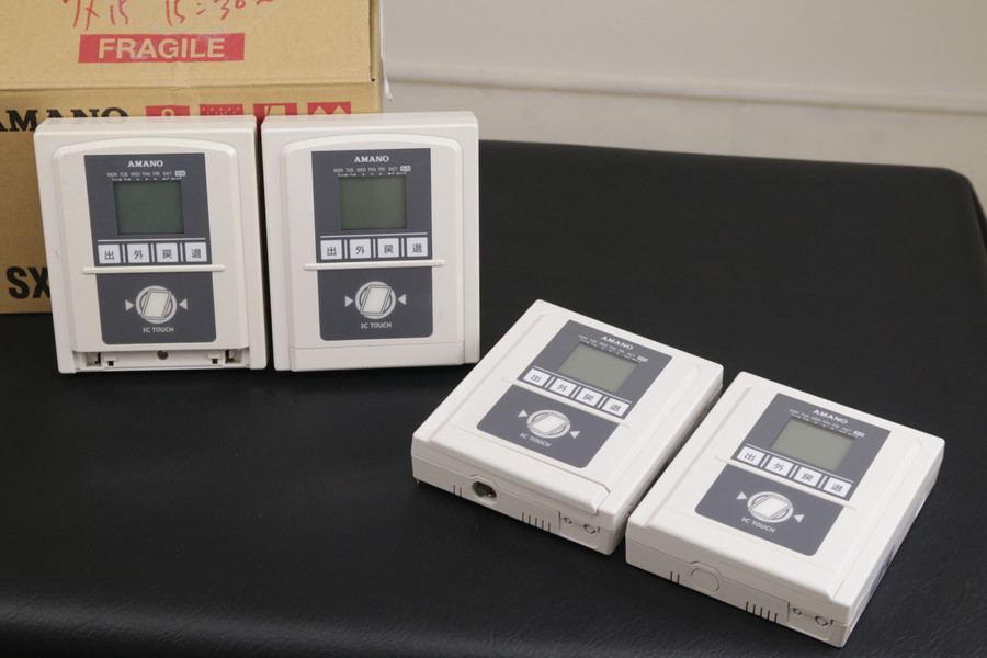 日本製！ICタッチ タイムカード機器 AMANO sx-100A
