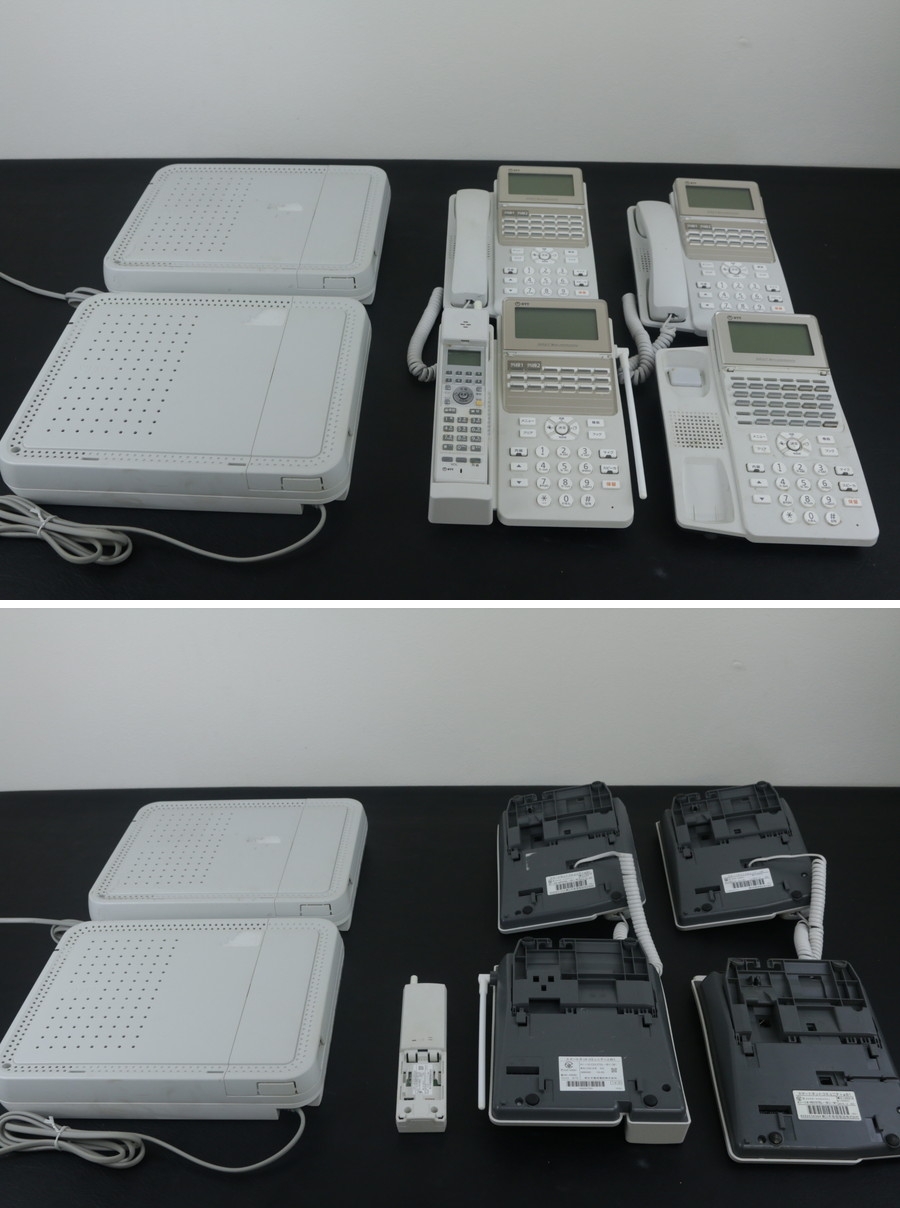 卸売16年製!!αB1 ビジネスフォン６点セット（型番色々 電話機 主装置 まとめて）　現状品 NTT
