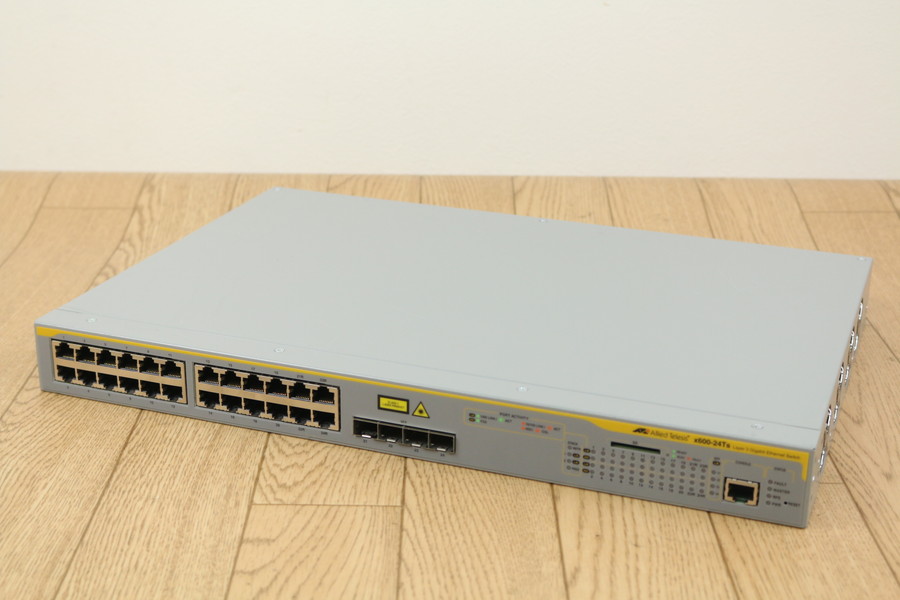 アライドテレシス】（x600-24TS）スイッチ 現状品 管ざ8032